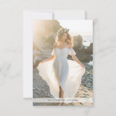 Rustikale Liebe & Danke Brautparty Beach Foto (Rückseite)