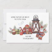 Rustikale Liebe Freuen Sie sich auf Weihnachten Fo (Vorderseite)