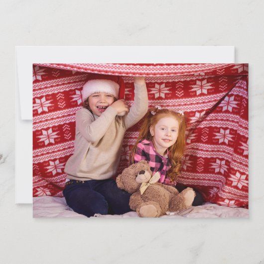 Rustikale Liebe Freuen Sie sich auf Weihnachten Fo (Rückseite)