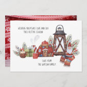 Rustikale Liebe Freuen Sie sich auf Weihnachten Fo (Vorne/Hinten)