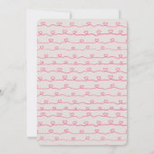 Rustikale Liebe Herz Little Sweetheart Girls Gebur Einladung (Rückseite)