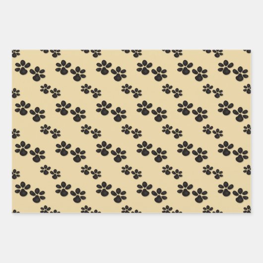 Rustikale Liebe Hunde Geschenkpapier Set (Vorderseite 3)