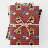 Rustikale Liebe Hunde Geschenkpapier Set (Beispiel)