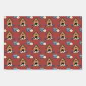 Rustikale Liebe Hunde Geschenkpapier Set (Vorderseite)