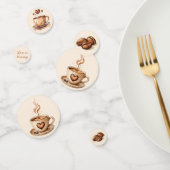 Rustikale Liebe ist das Brechen von Kaffee Brautpa Konfetti (Gruppe)