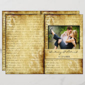 Rustikale Liebe ist ein Programm zur Gedenkfeier (Vorne/Hinten)