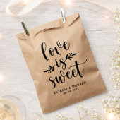 Rustikale Liebe ist süßes Brautparty | Hochzeit Geschenktütchen (Ausgeschnitten)
