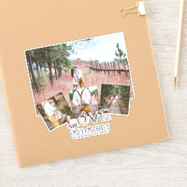 Rustikale Liebe Lilac Wedding Brautparty Fotos Aufkleber