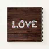 Rustikale Liebe Lilac Wedding Brautparty Fotos Notizblock (Rückseite)