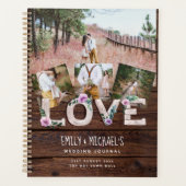 Rustikale Liebe Lilac Wedding Brautparty Fotos Planer (Vorderseite)