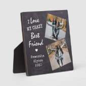 Rustikale Liebe mein Crazy Best Friend Friendship  Fotoplatte (Vorderseite)