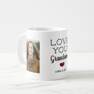 Rustikale Liebe Sie Großmutter Custom Foto Tasse