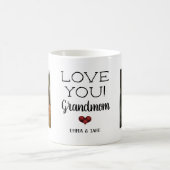 Rustikale Liebe Sie Großmutter Custom Foto Tasse (Mittel)
