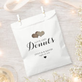 Rustikale Liebe und Donuts Gastgeschenk Hochzeit T Geschenktütchen (Ausgeschnitten)