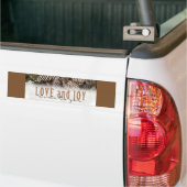 Rustikale Liebe und Joy Pine Cone Autoaufkleber (Auf Lkw)