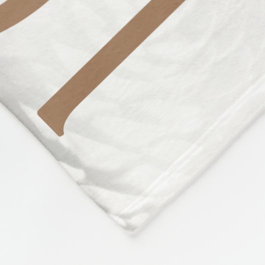 Rustikale Liebe und Joy Pine Cone Fleecedecke (Ecke)