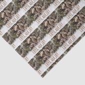 Rustikale Liebe und Joy Pine Cone Seidenpapier (Ausschnitt)
