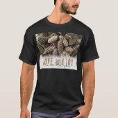 Rustikale Liebe und Joy Pine Cone T-Shirt (Vorderseite)