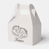 Rustikale Liebe Western Hochzeit Geschenkschachtel (Rückseite)