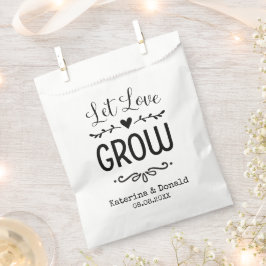 Rustikale Ließ Liebe Grow Seed Gastgeschenk Hochze Geschenktütchen