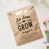 Rustikale Ließ Liebe Grow Seed Gastgeschenk Hochze Geschenktütchen (Versiegelt)