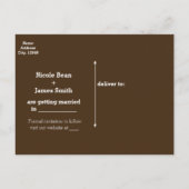 Rustikale Lighted Mason Jar & Daisies Save the Dat Ankündigungspostkarte (Rückseite)