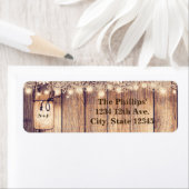 Rustikale Lighted Mason Jars Daisies & Lace Weddin (Insitu)