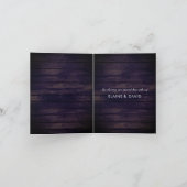 Rustikale Lila Barnholz Sonnenblumen Danke Karten (Innenseite)