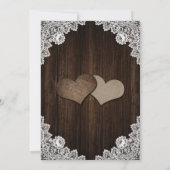 Rustikale Lila blaue Hochzeit speichert die Datums Save The Date (Rückseite)