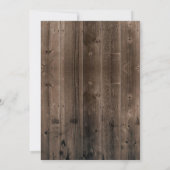 Rustikale Lila Blumengestelle Eleganter Barnerheir Einladung (Rückseite)