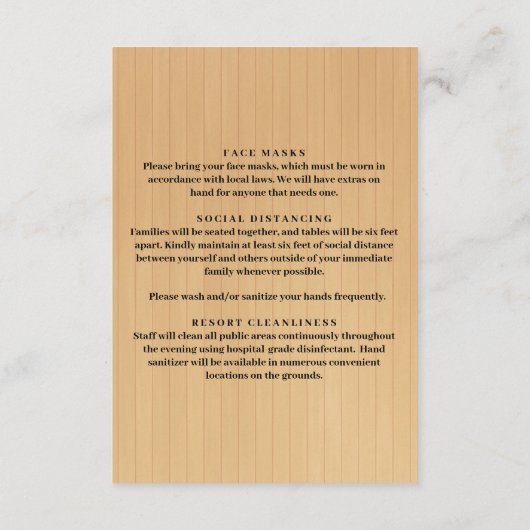 Rustikale Lila Blumenmason Jar Sicherheitsmaßnahme Begleitkarte (Rückseite)