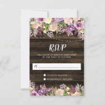 Rustikale Lila Blumenzellenleuchten