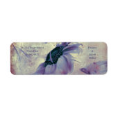 Rustikale Lila Blütenblume Vintage Hochzeit (Vorne)