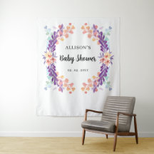 Rustikale Lila Blütendusche Hintergrund