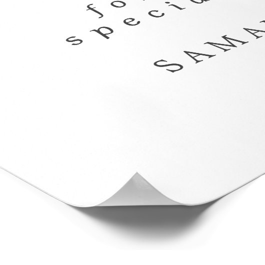 Rustikale Lila Blütenhochzeit Begrüßungszeichen Poster (Ecke)