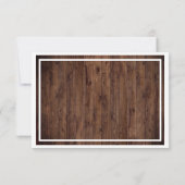 Rustikale Lila Blütenwoche UAWG RSVP Karte (Rückseite)