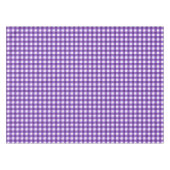 Rustikale Lila Gingham Karos Pattern Tablecloth Tischdecke (Vorderseite (Horizontal))