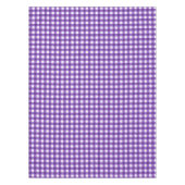 Rustikale Lila Gingham Karos Pattern Tablecloth Tischdecke (Vorderseite)