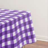 Rustikale Lila Gingham Karos Pattern Tablecloth Tischdecke (Beispiel)