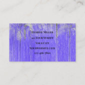 Rustikale Lila Grüne Western Bull Skull Sonnenblum Visitenkarte (Rückseite)