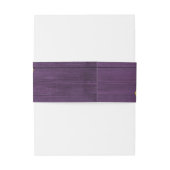 Rustikale Lila Holzsonnenblumen Lavendel Wedding Einladungsbanderole (Rückseitenbeispiel)