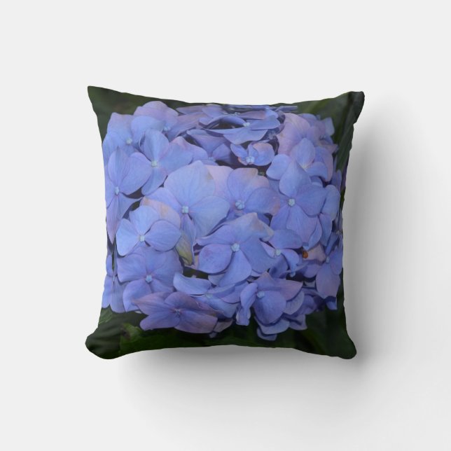 Rustikale Lila Hydrangea macrophylla   Kissen (Vorderseite)