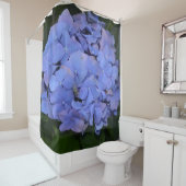 Rustikale Lila Hydrangea makrophylla Duschvorhang (Beispiel)