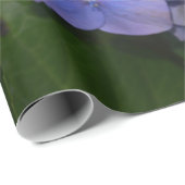 Rustikale Lila Hydrangea makrophylla Geschenkpapier (Rolleneckpunkt)