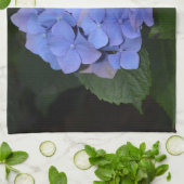 Rustikale Lila Hydrangea makrophylla Geschirrtuch (Gefaltet)