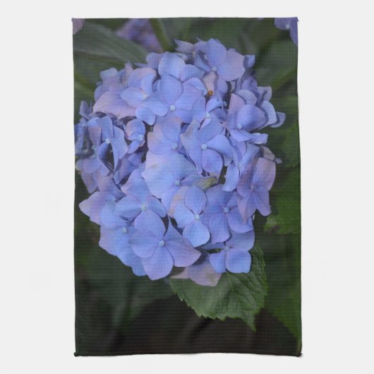 Rustikale Lila Hydrangea makrophylla Geschirrtuch (Vertikal)