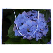 Rustikale Lila Hydrangea makrophylla Große Geschenktüte (Rückseite)