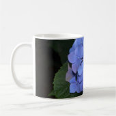 Rustikale Lila Hydrangea makrophylla Kaffeetasse (Links)