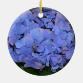Rustikale Lila Hydrangea makrophylla Keramik Ornament (Hinten)