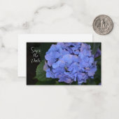Rustikale Lila Hydrangea makrophylla Mitteilungskarte (Vorderseite/Rückseite Beispiel)